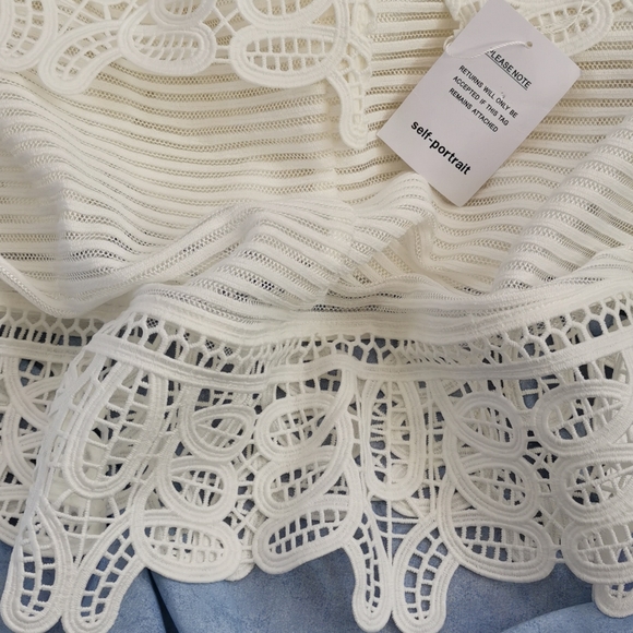 BNWT Self Portrait white lace dress - Picture 11 of 13